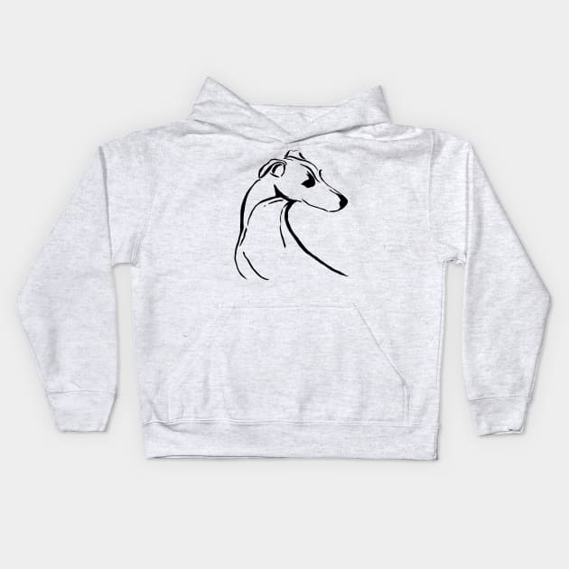 Greyhound Kids Hoodie by Slappers